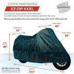 Weatherall Plus Ez-zip Motorcycle Cover 3X-Large Alpine White