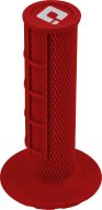 Odi Half Waffle V2 Mx Lock-on Grips - 2 & 4-stroke  Red