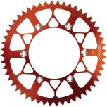 Fly Racing Rear Sprocket Aluminum 52t-520 Org Husq/ktm  Orange