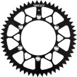 Fly Racing Rear Sprocket Aluminum 53t-520 Blk Husq/ktm  Black