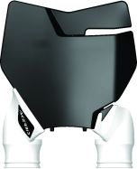 Acerbis Front Number Plate Black/white  Black/White