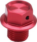 Zeta Magnetic Drain Plug Red  Red