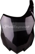 Polisport Front Number Plate Black  Black