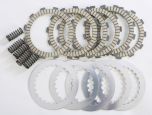 Complete Clutch Plate Set W/springs  Black/1/4" ID