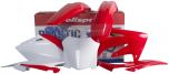 Polisport Plastic Body Kit Red W/white  Red/White