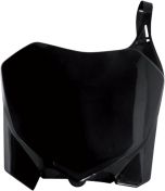 Acerbis Front Number Plate Black  Black