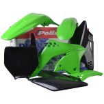 Polisport Plastic Body Kit Green/black Kawasaki  Green