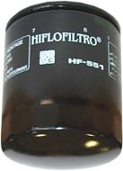 Hiflofiltro Oil Filter  Black