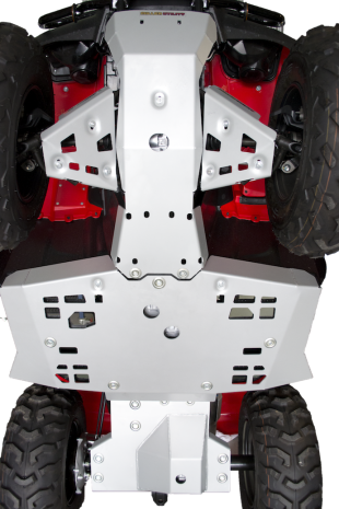 Rival Powersports Usa Central Skid Plate Alloy  Acid Concrete