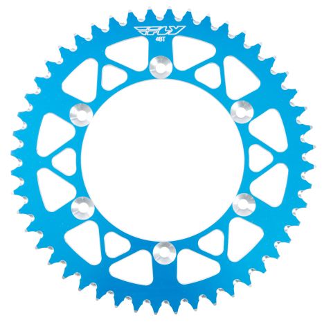 Fly Racing Rear Sprocket Aluminum 48t-520 Blu Honda/yamaha  Blue