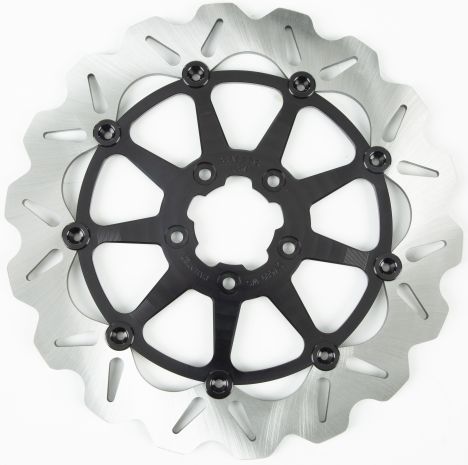 Galfer Rotor 12.5" Floating Wave Fr Black  Black