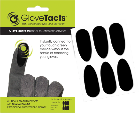 Glovetacts Touchscreen Stickers For Gloves 10/pk  Acid Concrete