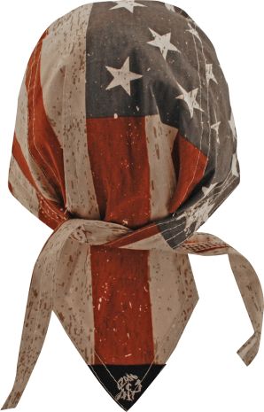 Zan Flydanna Vintage American Flag  Alpine White