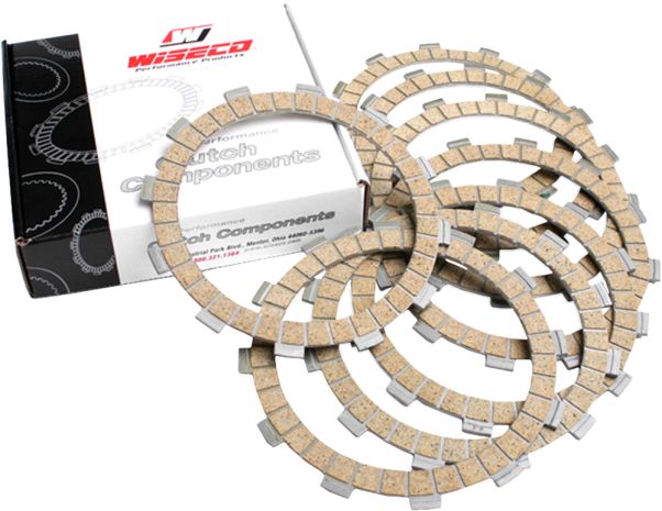 Wiseco Friction Plates 8 Fiber Honda  Alpine White