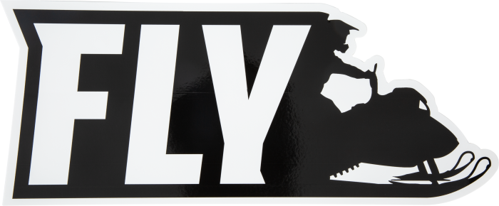 Fly Racing Fly Snow 2021 Sticker 45" Rider Sticker  Acid Concrete