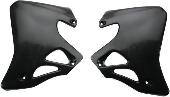 Acerbis Radiator Shrouds Black  Black