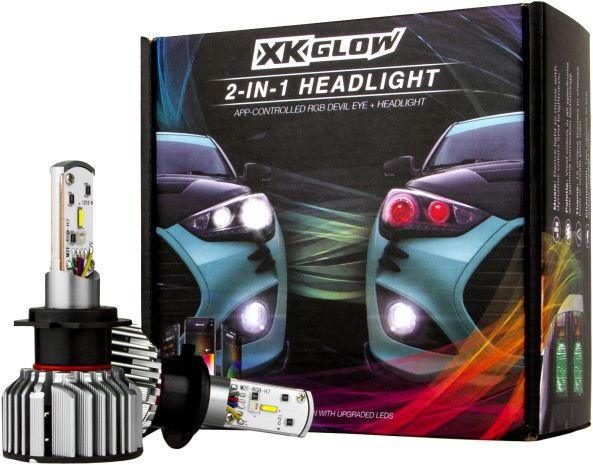 Xk Glow Rgb H4 Led Bulb Kit  Acid Concrete