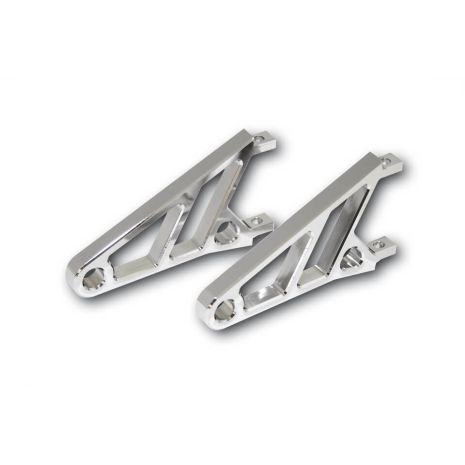 Highsider Cnc Headlight Bracket Short Pair Chrome  Acid Concrete