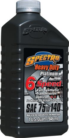 Spectro Platinum Full Syn Hd 6 Speed 75w140 1 Qt  Acid Concrete