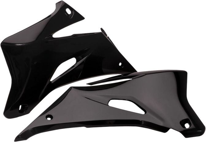 Acerbis Radiator Shrouds Black  Black