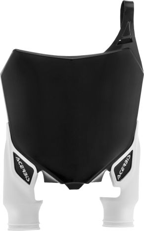 Acerbis Raptor Front Number Plate  Black/White