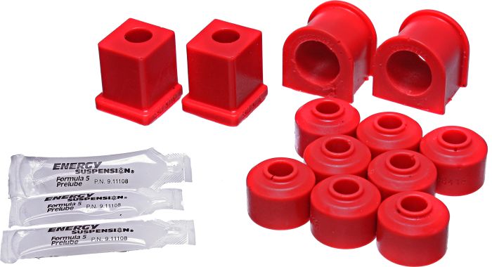 Energy Susp. Sway Bar Bush Kit Front/rear Red Polaris  Red