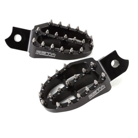 Zeta Aluminum Footpegs Black  Black