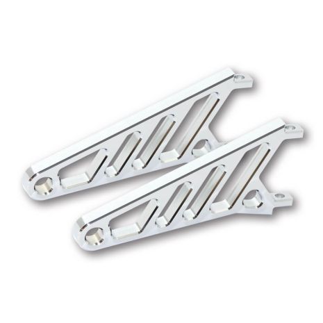 Highsider Cnc Headlight Bracket Long Pair Chrome  Acid Concrete