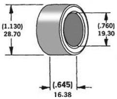 Harddrive Axle Spacer Zinc 41594-73 3/4"x0.645"  Alpine White