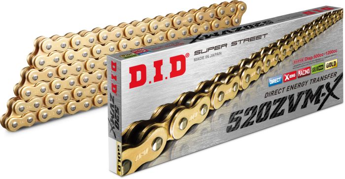 D.i.d Super Street 520zvmxg-100l X-ring Zvmx Series Gold