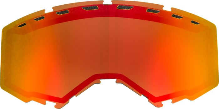 Fly Racing Dual Lens With Vents Adult Red Mirror/brown  Acid Concrete