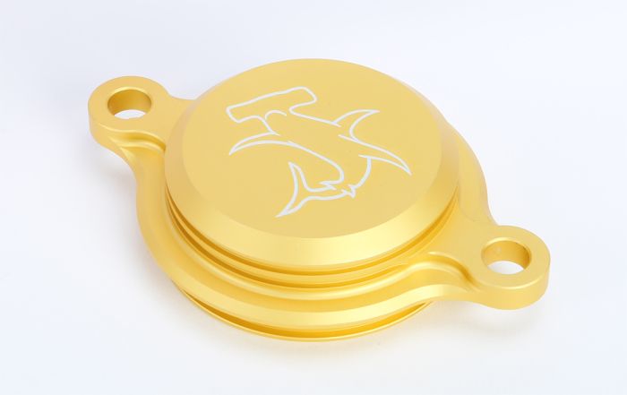 Hammerhead Oil Filter Cover Yz250/450f 10-15 Gold  Gold