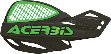 Acerbis Uniko Vented Handguards Black/green  Black/Green