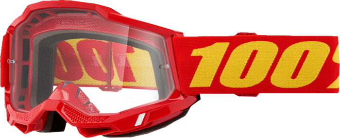 100% Accuri 2 Goggle - Red - Clear  0.875 in.