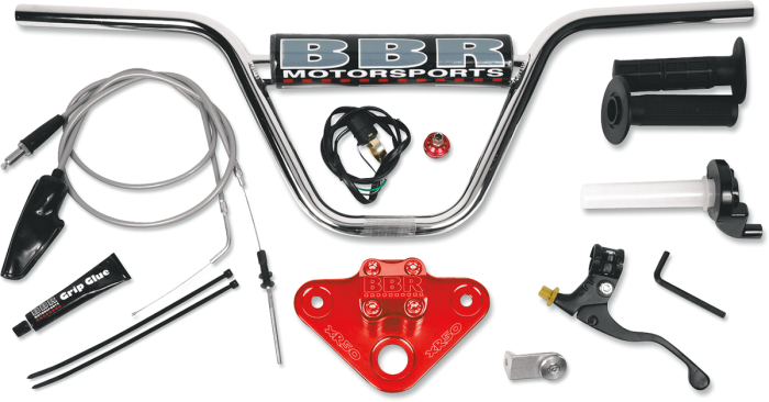 Bbr H-bar/triple Clamp Kit Red