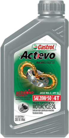 Castrol Act>evo 4t Synthetic Blend 20w50 1 Qt