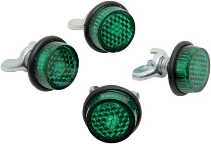 Chris Products Mini-reflectors Green 4/pk