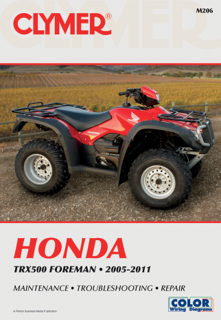 Clymer Repair Manual Honda 500 Foreman