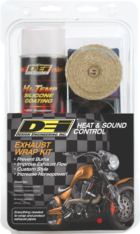 Dei Exhaust Pipe Wrap Kit Tan Wrap W/white Coating