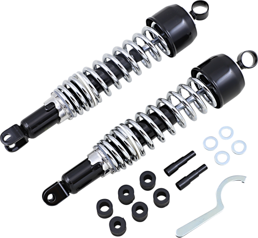 Emgo Classic Shocks W/clevis Mount Black/chrome 365 Mm