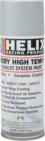 Helix Very High Temp Exhaust System Paint Flat Aluminum 11oz