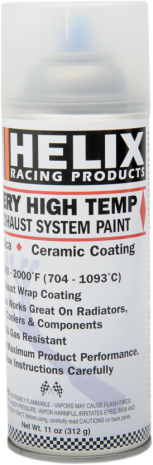 Helix Very High Temp Exhaust System Paint Satin Clean 11oz