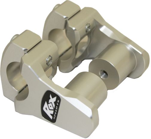 Rox Handlebar Pivoting Riser Natural 1-3/4"x1-1/8"x1-1/8"  Alpine White