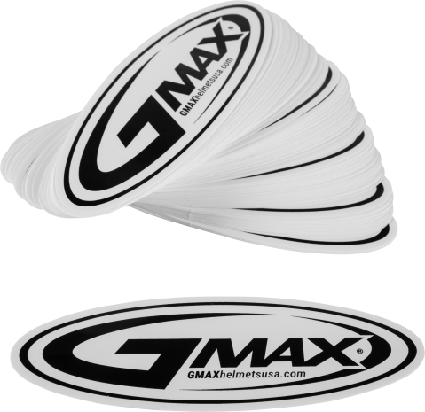 Sticker Gmax Helmets Logo Black/white 5" 100/pk 50 in. Acid Concrete