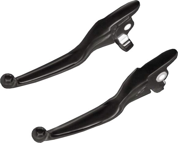 Harddrive Matte Black Lever Set Smooth  Matte Black