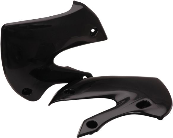 Acerbis Radiator Shrouds Black  Black