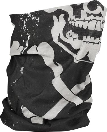 Zan Motley Tube Fleece Lined Skull Xbones  Acid Concrete