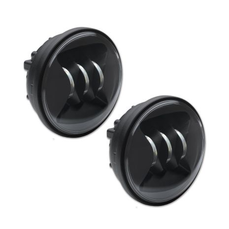 Jw Speaker 6045 Led Fog Lamp Kit 4.5" Blk Bezel Dual  Acid Concrete