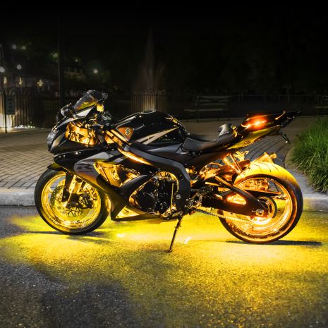 Single Color Motorcycle Led Accent Light Strip Kit