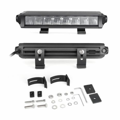 Xk Glow 10" Razor Light Bar Aux High Beam Without Harness  Acid Concrete